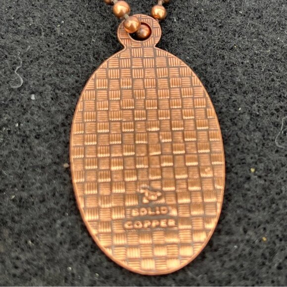 New Mexico Roadrunner Solid Copper Keychain - Picture 3 of 4